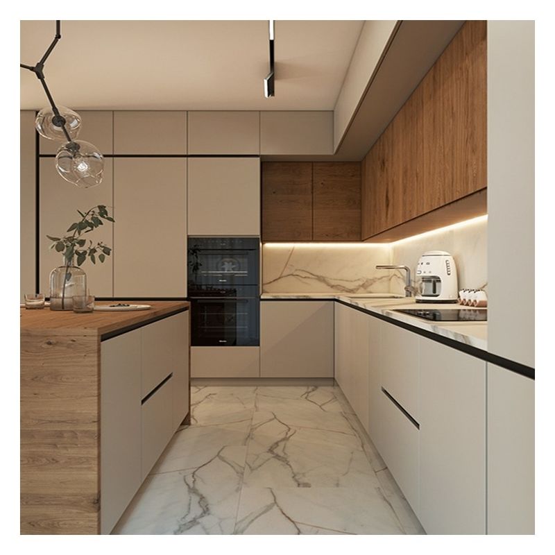 Wholesales Customized Ral Color Chart Wood Veneer Kitchen Cabinet for Modern Design