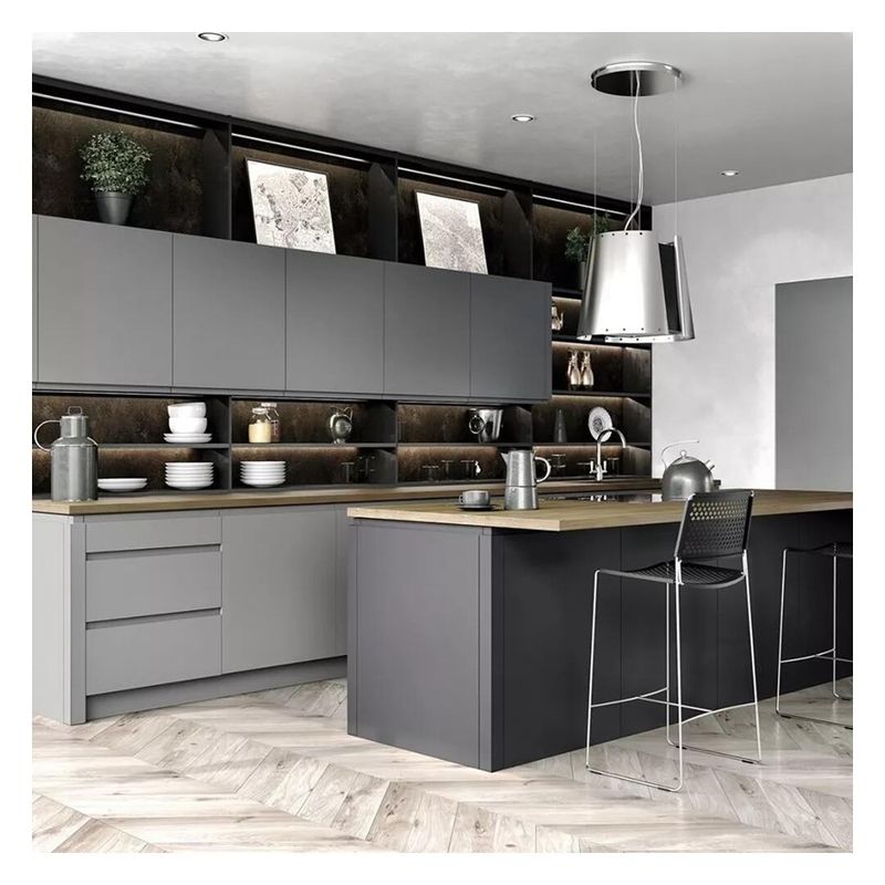 Custom Size Modern Design Lacquer Painting Kitchen Cabinets for Full Kitchen Solution