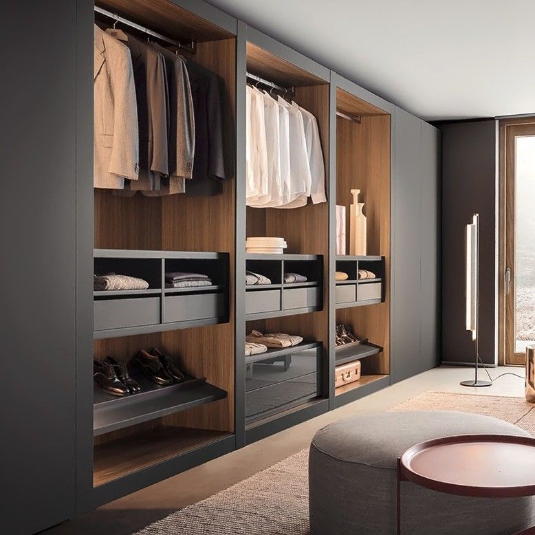 Contemporary Design Wooden Wardrobe Closet for High End Bedroom Furniture in Modern Styl