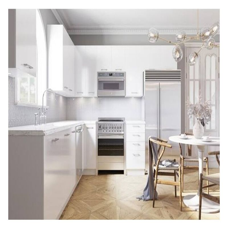 Easy Clean Advantage Customization Glossy Modern Style Kitchen Cabinets for Apartment