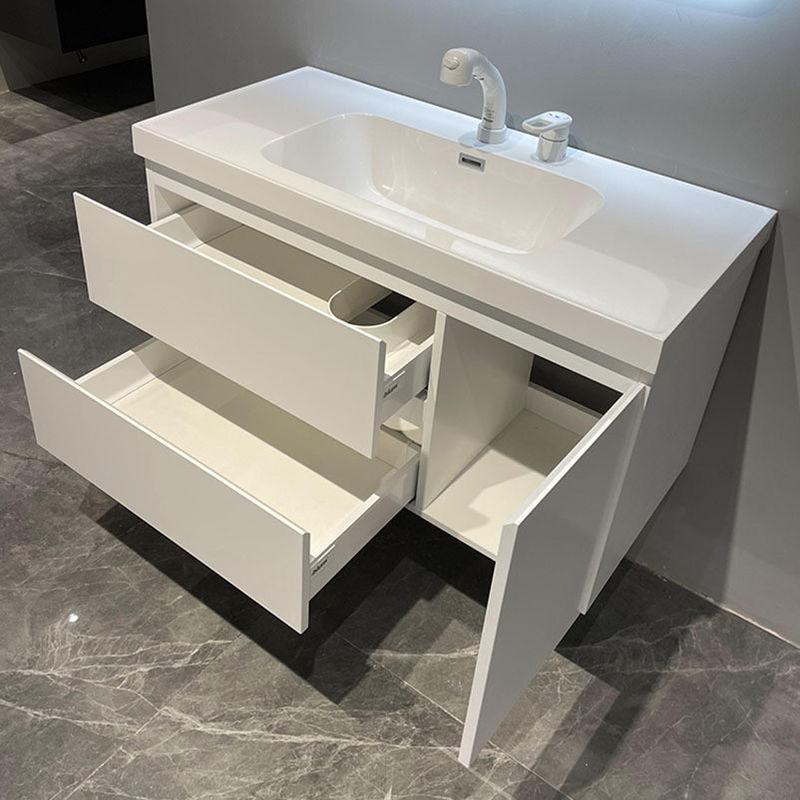 MR-MDF Carcase Material Wall Mounted CAD/3D Bathroom Cabinet for Modern Luxury Furniture