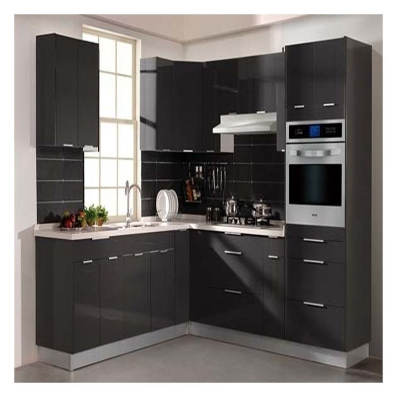 Easy Clean Advantage Customization Glossy Modern Style Kitchen Cabinets for Apartment