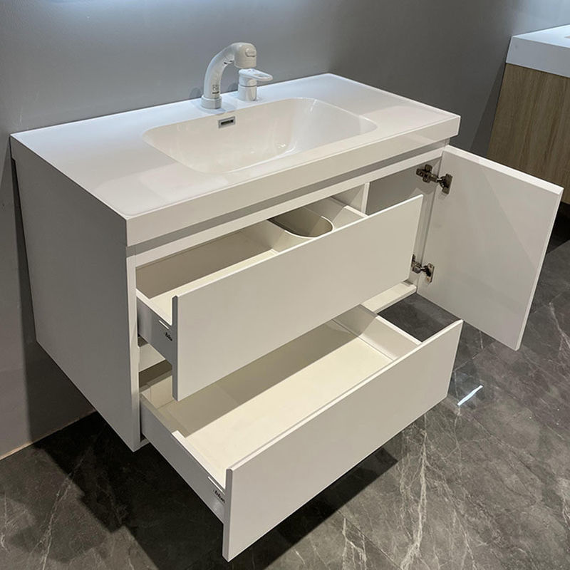 MR-MDF Carcase Material Wall Mounted CAD/3D Bathroom Cabinet for Modern Luxury Furniture