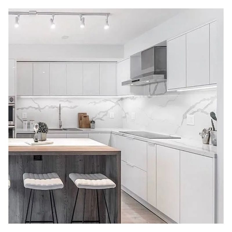 Easy Clean Functionality Customized Color Modern Style Kitchen Cabinets for Apartment