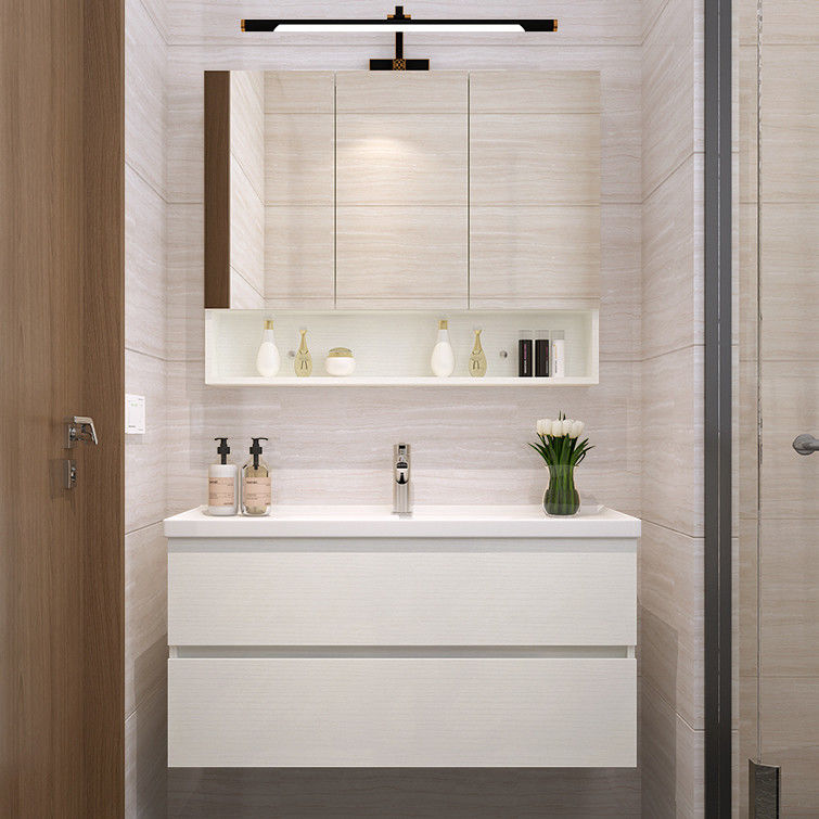 Modern Euro Style Solid Wood Freestanding Bathroom Vanity with PVC/Lacquer Door Finish