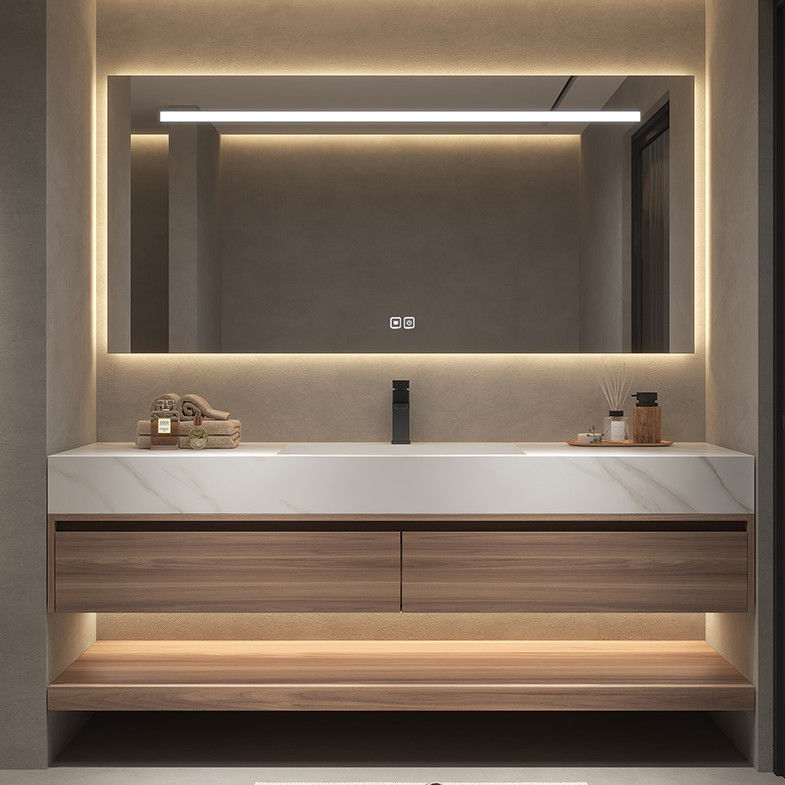 MR-MDF Material Freestanding Double Sink Modern Floating Bathroom Vanities for at Low