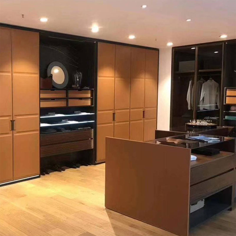 European Style Wooden Wardrobes Practical Custom Walk-in Wardrobe Closet for Your Home