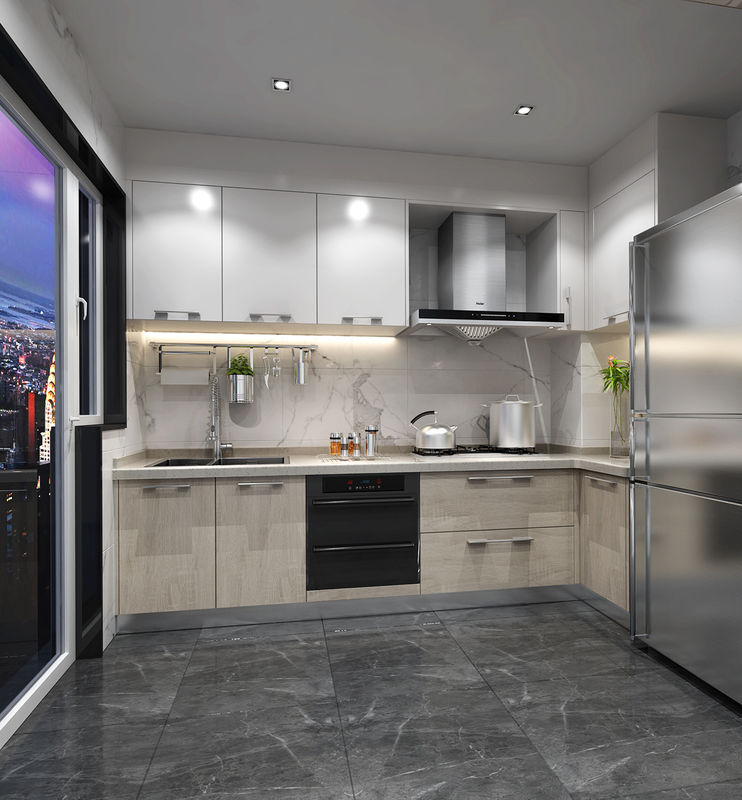 Complete Kitchen Cabinets Sets with Waterproof Fireproof Advantage and Customization