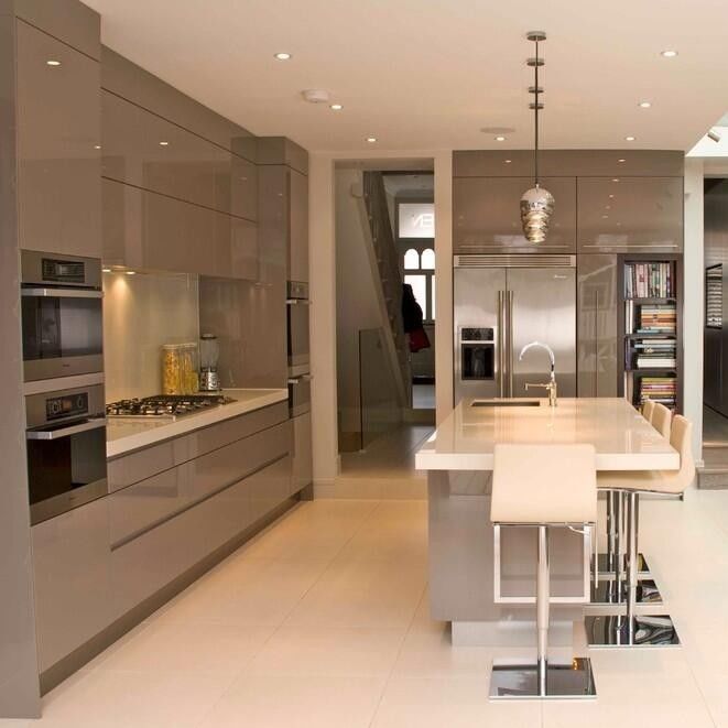 High Gloss Lacquer Plywood Carcass Full Modern Kitchen Cabinet A Must-Have for Your Hom