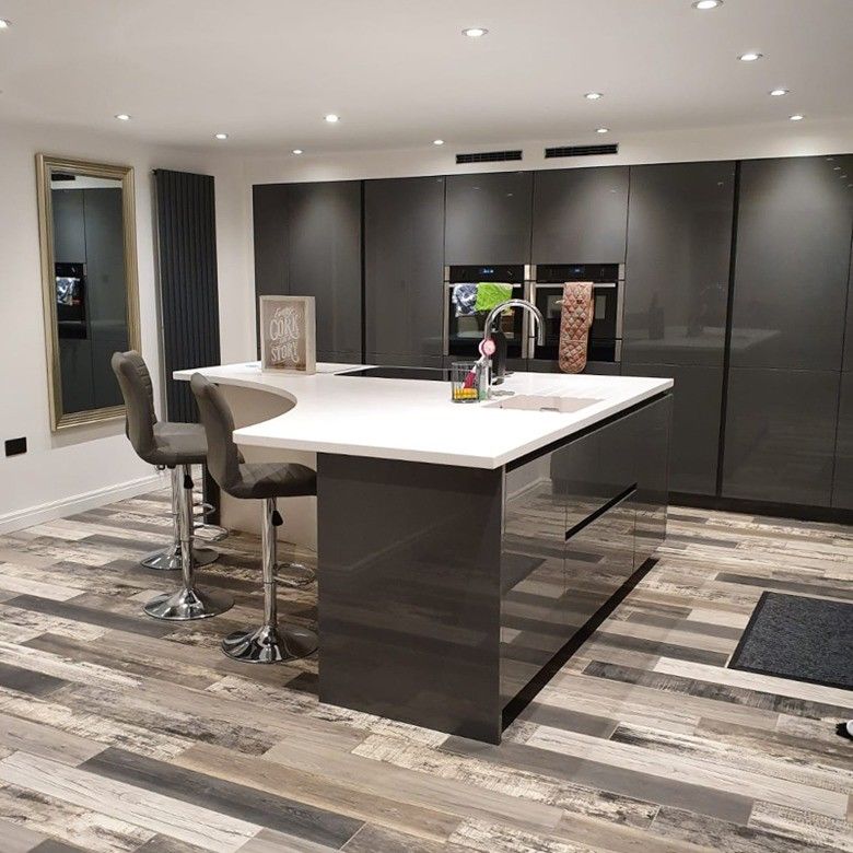 High Gloss Lacquer Plywood Carcass Full Modern Kitchen Cabinet A Must-Have for Your Hom