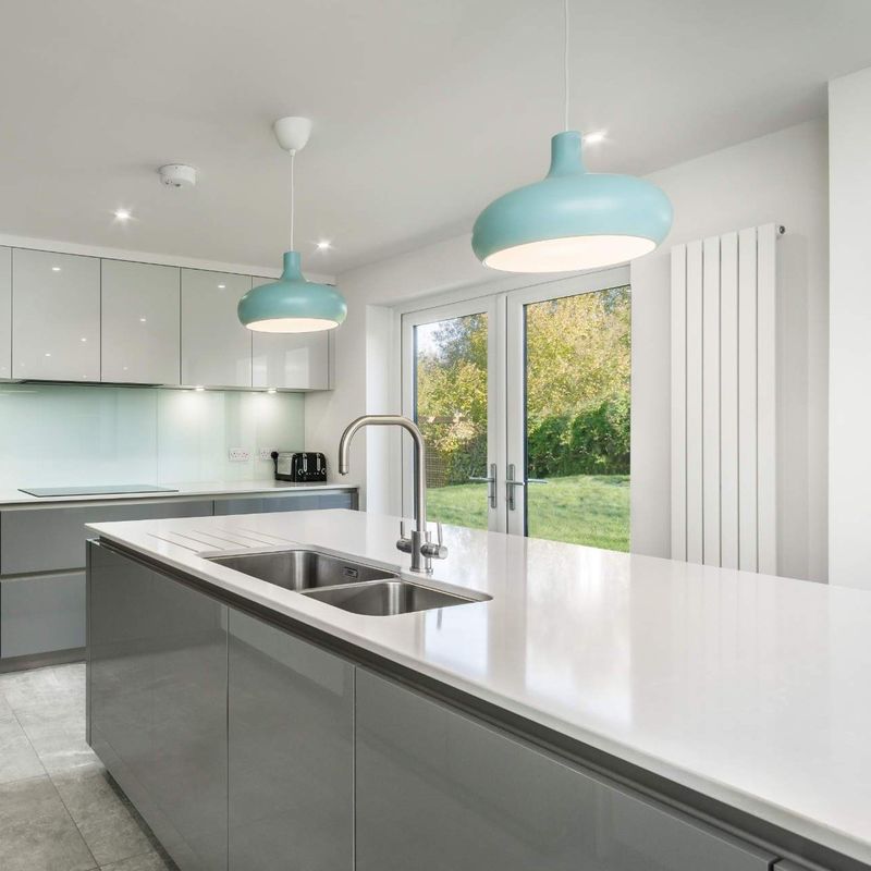 Modern Custom Lacquer Kitchen Cabinet Units with Veneer Color Customization Option