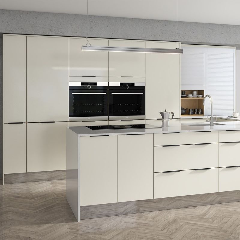 Modern Custom Lacquer Kitchen Cabinet Units with Veneer Color Customization Option