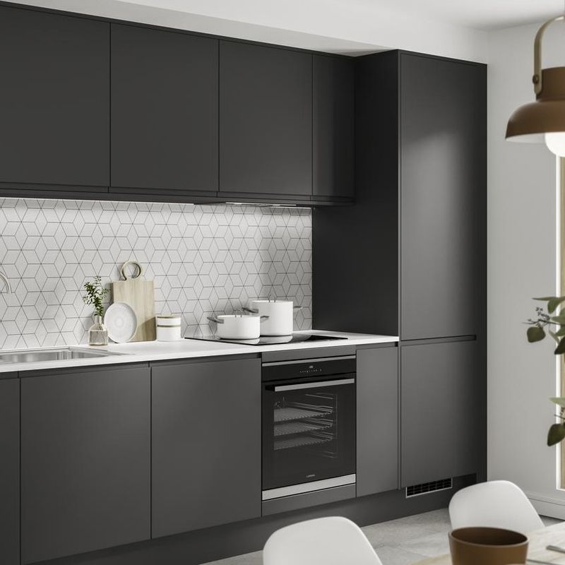Modern Custom Lacquer Kitchen Cabinet Units with Veneer Color Customization Option