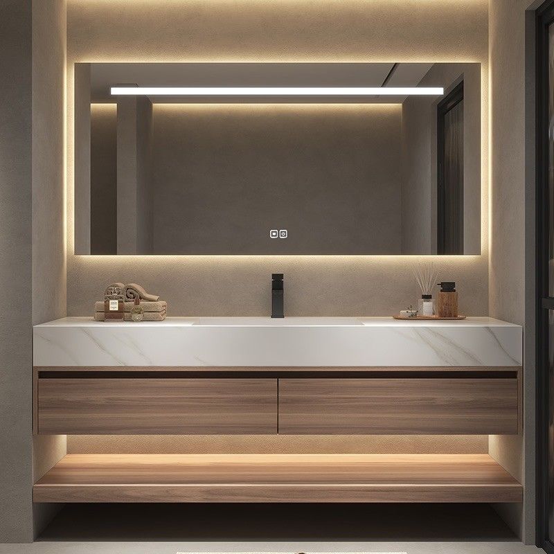American Style Modern Design Custom Size Furniture Bathroom Vanity with Sink by YALIG