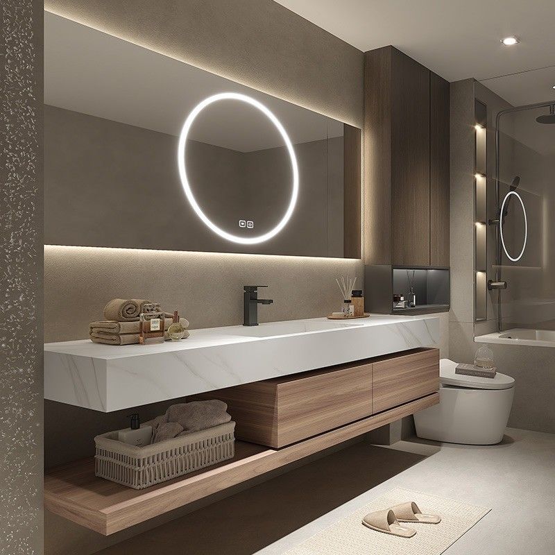 American Style Modern Design Custom Size Furniture Bathroom Vanity with Sink by YALIG