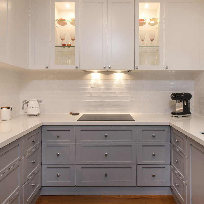 CAD/3D Freely Modern Kitchen Cabinets Design Customized Size Waterproof Shaker Style Kitchen Wall Cabinet