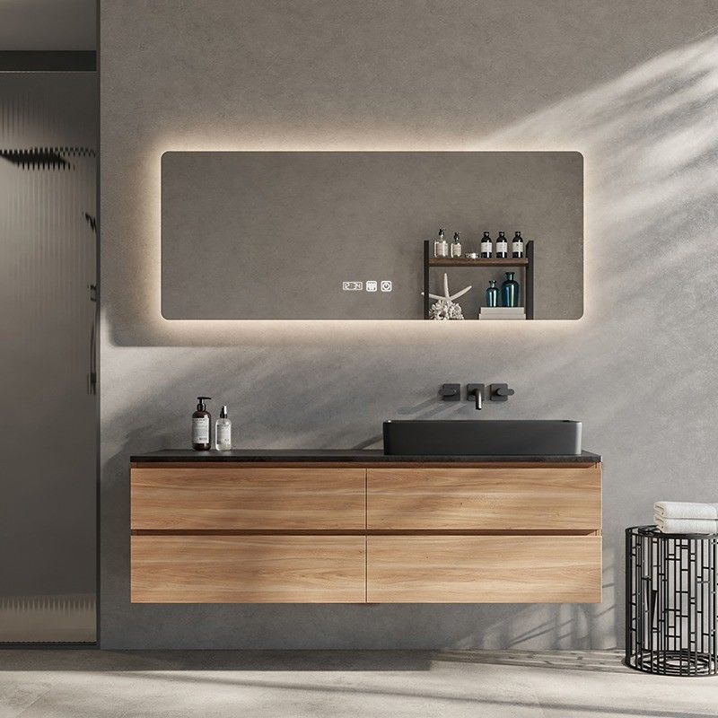 Rectangle Customized Size Apartment Modern Style Bathroom Vanity Set Customized Order