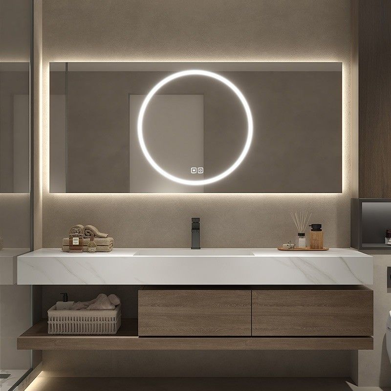 Rectangle Customized Size Apartment Modern Style Bathroom Vanity Set Customized Order