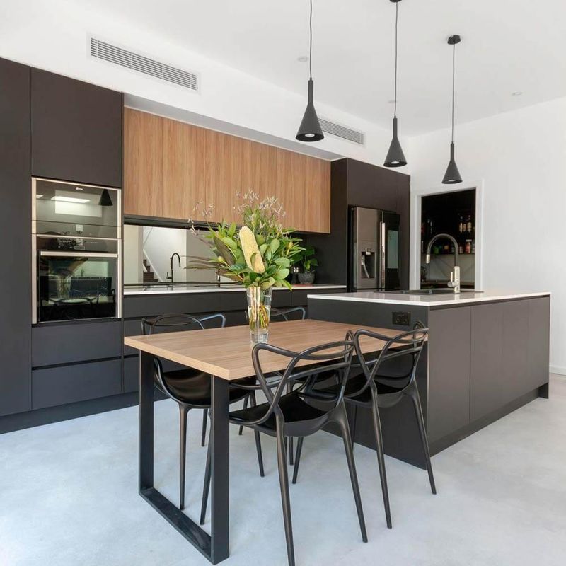 Waterproof Fireproof Advantage YALIG Straight Line Silver 2 Pac Kitchen Project with Small Island
