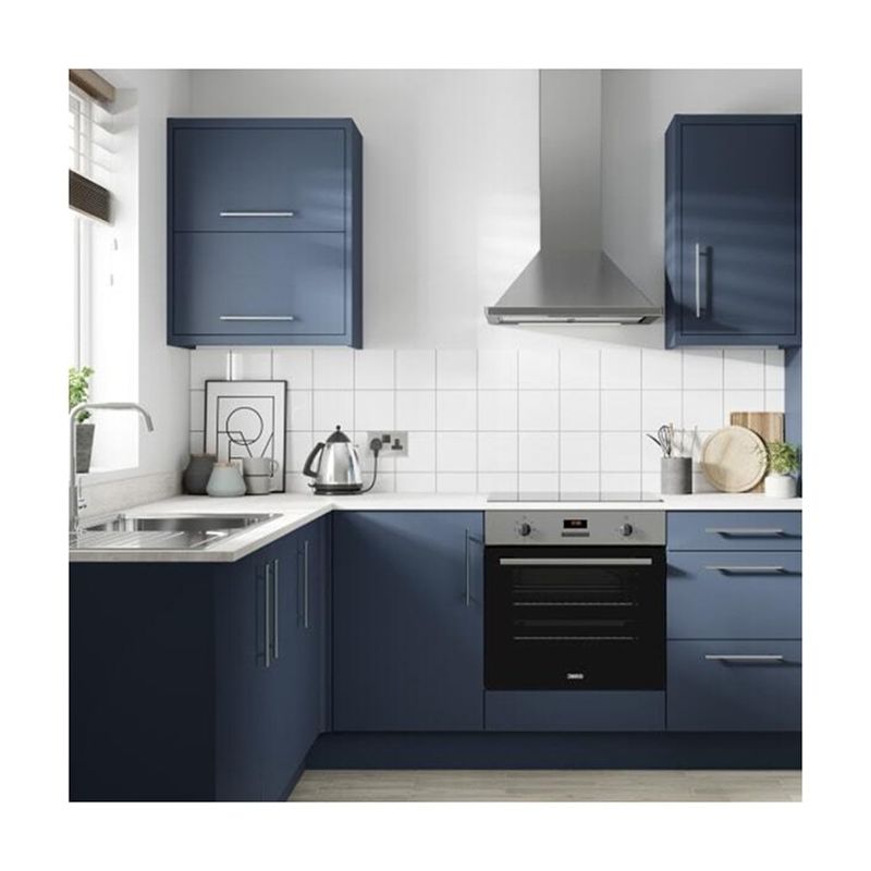 2024 Design Modern L-Shaped Wooden Kitchen Furniture for a Contemporary Villa Kitchen