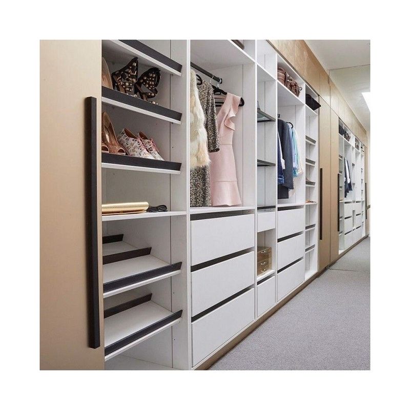 NO Folded Modern Design European Style Wall Bedroom Wardrobes Closet for End Homes
