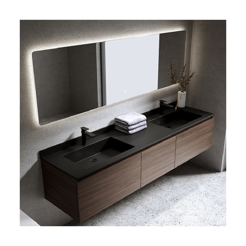 Customized Made Customized Order Modern Style Double Vanity for Hotel Bathroom Furniture