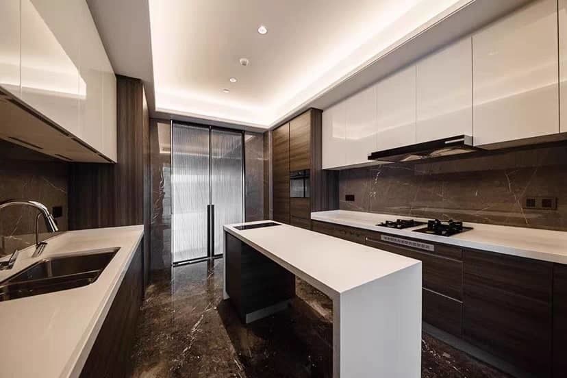 Affordable Modular Kitchen Cabinets with Melamine Board and Blum Hardware in Sri Lanka