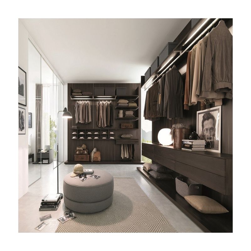 European Style Walk-in Bedroom Wardrobe Closet with Modern Design and Contemporary Style