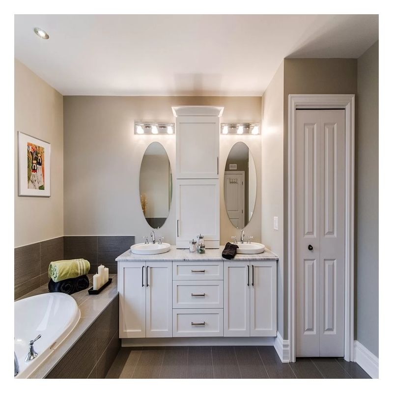 end Shaker Design White Lacquer Bathroom Vanity Included Basin for Modern Style Apartment