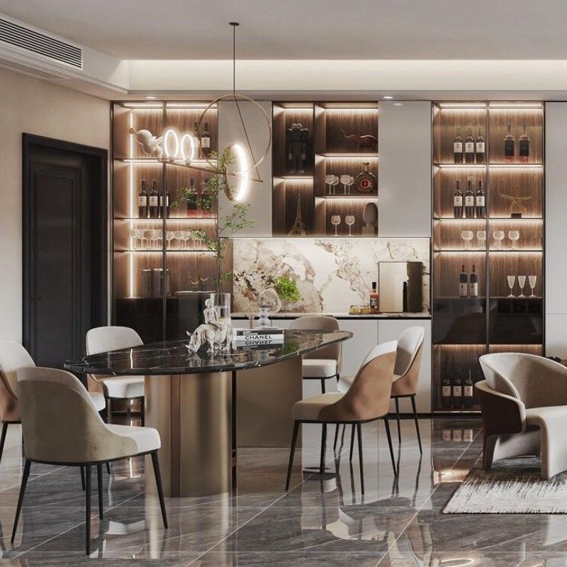 YALIG Melamine Kitchen Cabinet Kitchen Furniture Set with Customized Veneer Color