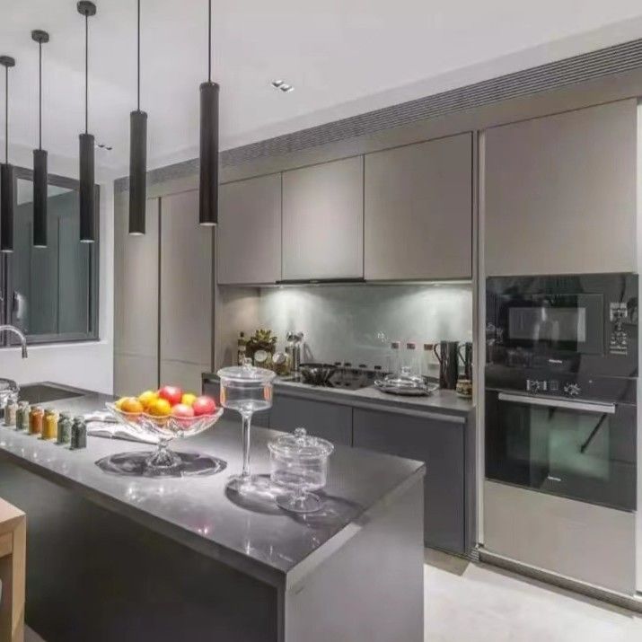 Waterproof Gray YALIG Glass Panels Handles for Kitchen Cabinet Replacement Advantage