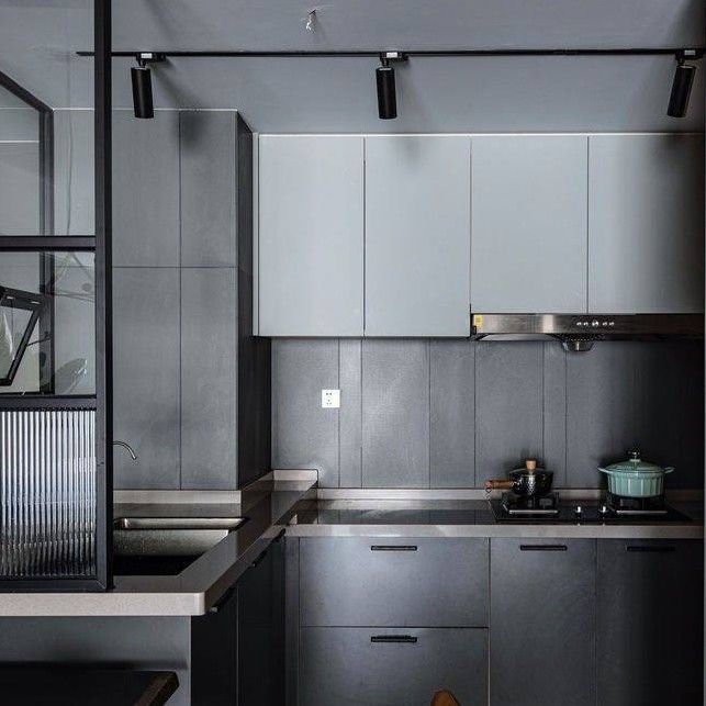 Waterproof Gray YALIG Glass Panels Handles for Kitchen Cabinet Replacement Advantage