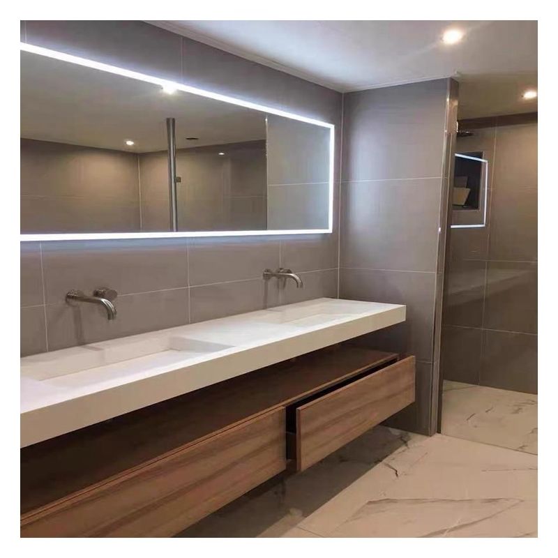 Create A Modern Look In Your Bathroom With Plywood Wall Vanity Cabinet And Led Mirror