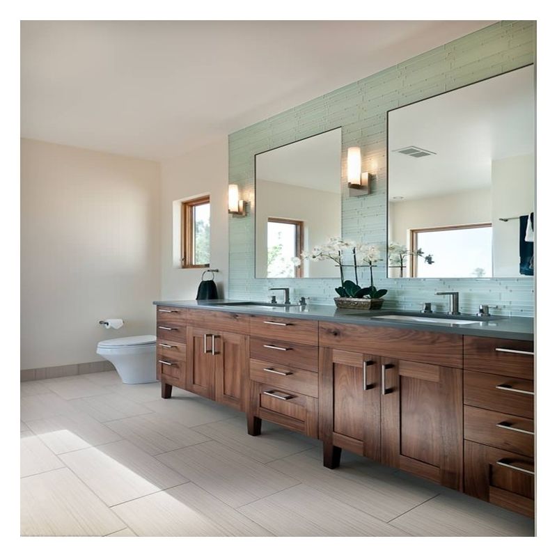 Create A Modern Look In Your Bathroom With Plywood Wall Vanity Cabinet And Led Mirror