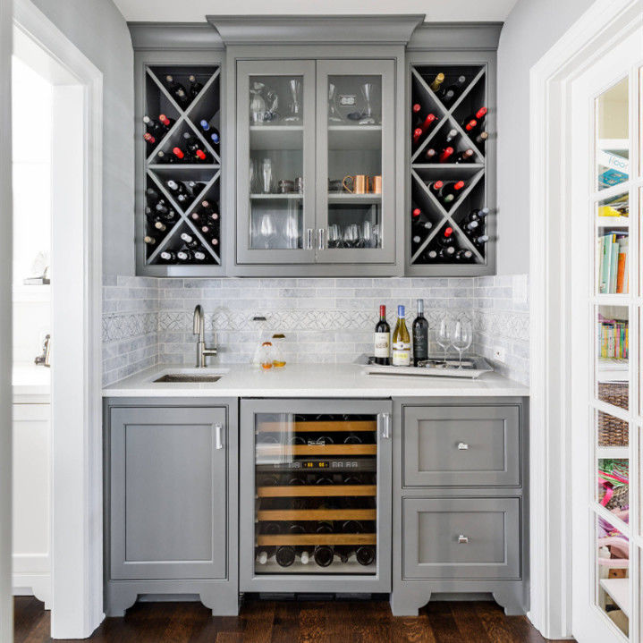 Customized Color Modern Furniture Wine Bar Cabinet for Living Room Decor Furnishing