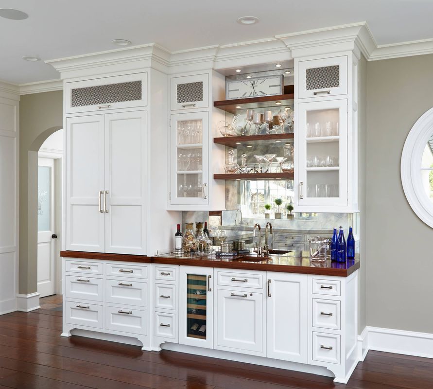 Contemporary Design Style Wood Wine Bar Cabinet for Living Room Furniture Partition