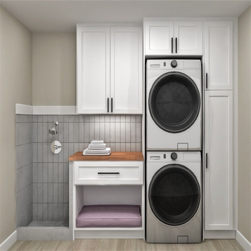Simple Modern YALIG 1200 Large Wood Laundry Sorting Cabinet for Washing Machine in MDF