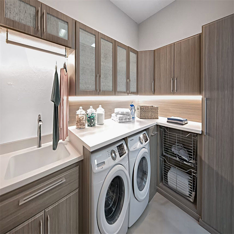 Simple Modern YALIG 1200 Large Wood Laundry Sorting Cabinet for Washing Machine in MDF