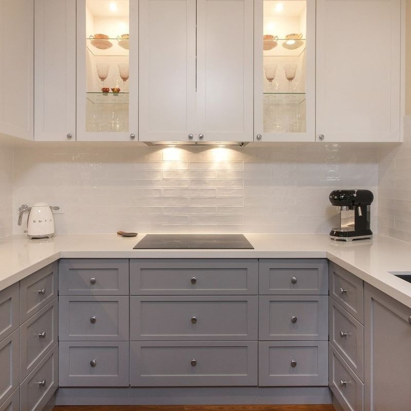 Easy Cleaning Modular Shaker Kitchen Cabinets with Custom Size and Plywood Carcase