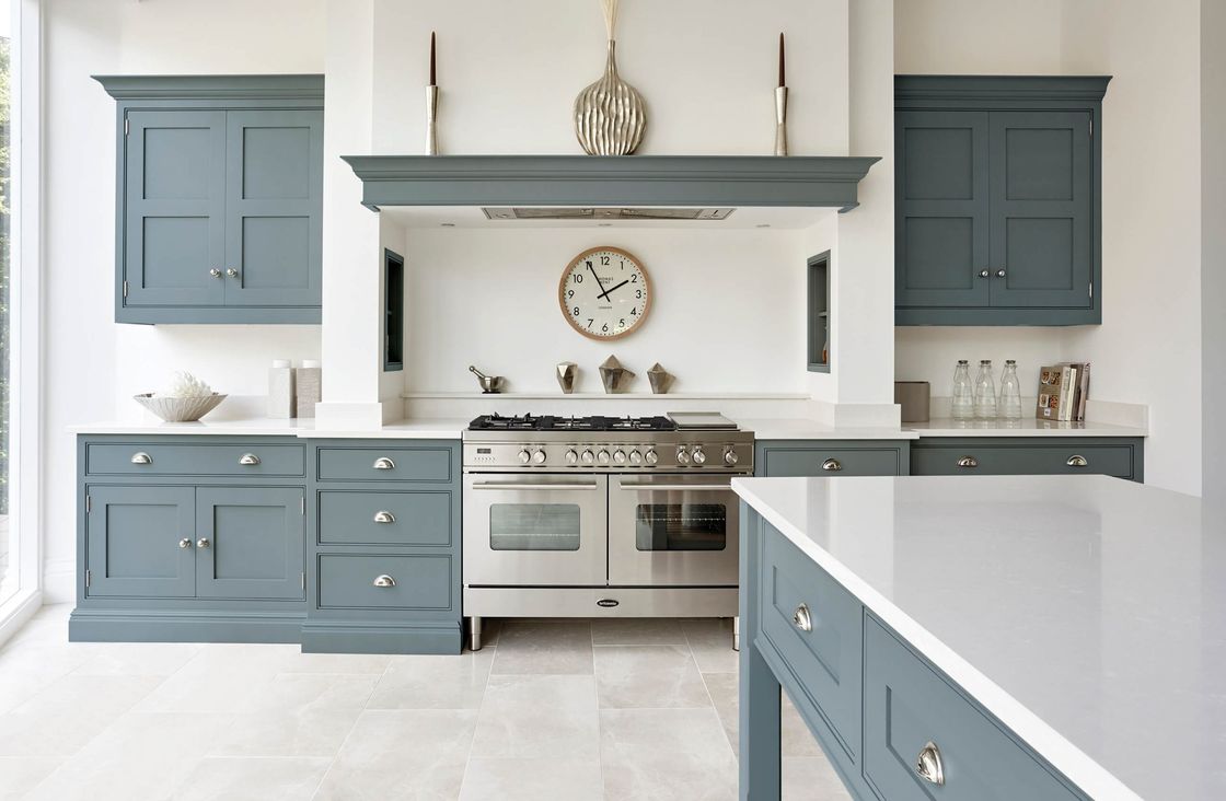 Easy Cleaning Modular Shaker Kitchen Cabinets with Custom Size and Plywood Carcase