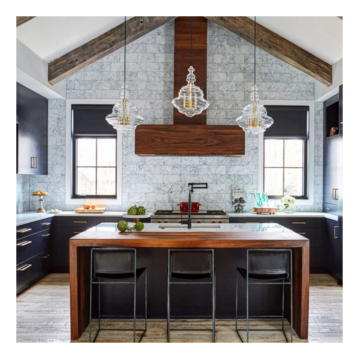 Customized Ral Color Chart Black Lacquer Finish Modern Solid Wood Cabinets for Apartments
