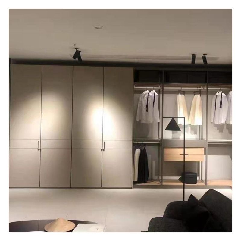 Customized Walk-in Wardrobe Minimalist Wooden Storage Solution for Bedroom Furniture