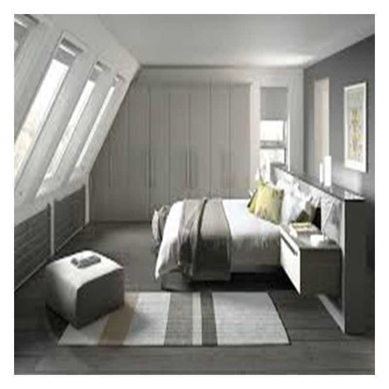 Wooden Stylish Minimalist Dark Lacquer Matte Modern Bedroom Wardrobe With Pull Out Doors