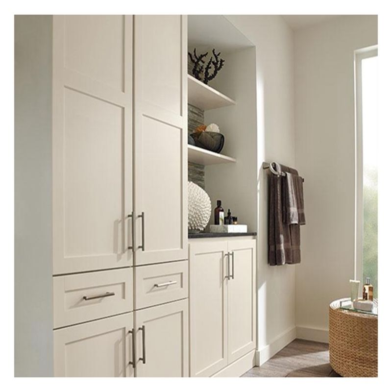 Shaker Style White Lacquer Super Waterproof Large Size Bathroom Cabinet Vanity Combo