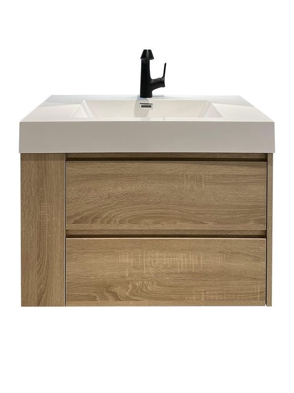 Hotel Bathroom Furniture Custom Size Waterproof Vanity Floor Mounted and Space-saving