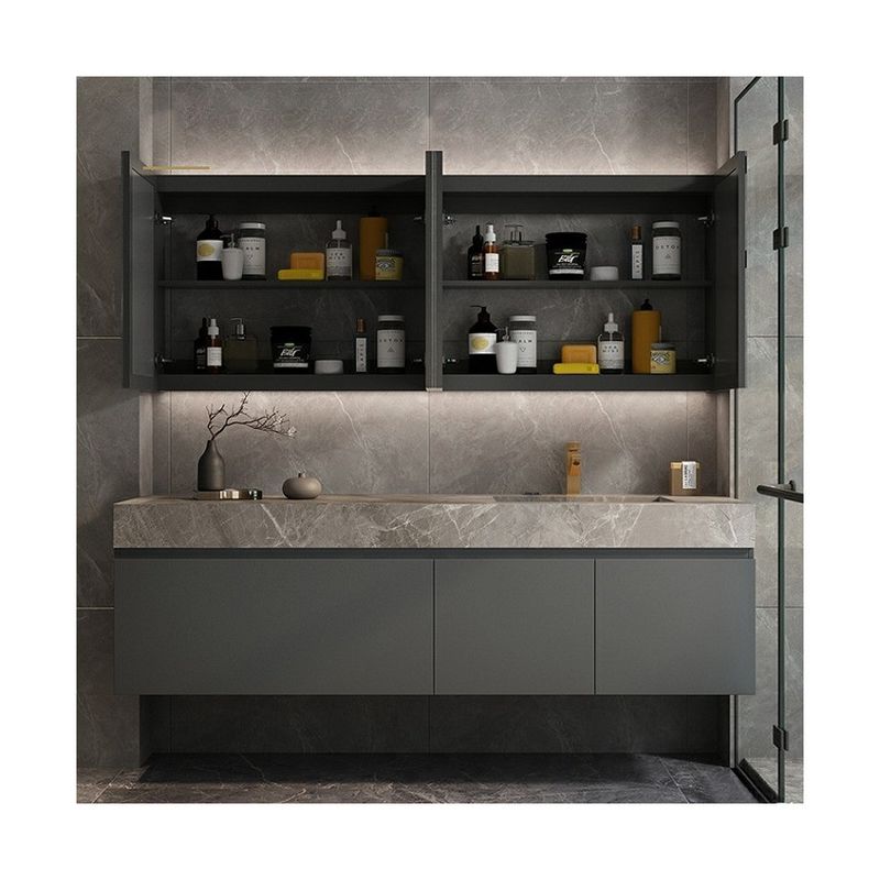 Width 38-46 in Customized Color Modern Style Luxury Bathroom Vanity Cabinet with Sink