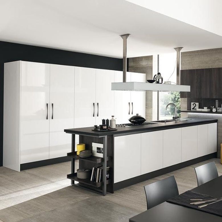 Home Modern Flat Pack Smart Kitchen Pantry Modular Kitchen Furniture Cabinets for Villa