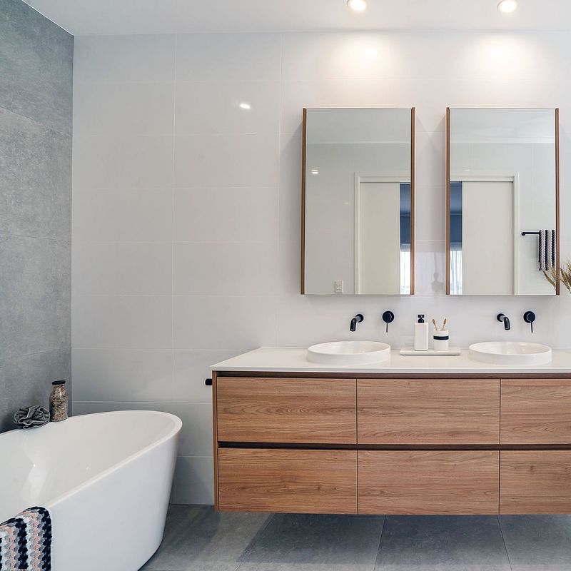 Small Rectangle Wall Hanging Bathroom Vanity Sink with Bath Tub and Mirror Included