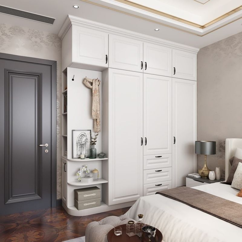 2024 High End Moisture Resistant Bedroom Wood Wardrobe Closets for Home Furniture Needs