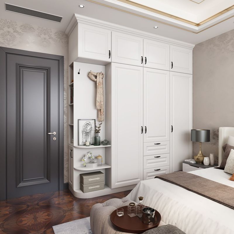 Moisture Resistance Feature and PANEL Wood Style for High End Bedroom Wardrobe Wooden